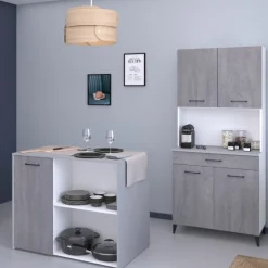 Maleficent Buffetschrank mit 4 Türen und 1 Schublade - Betonoptik