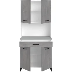 Maleficent Buffetschrank mit 4 Türen und 1 Schublade - Betonoptik