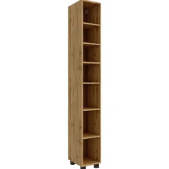 Held MalvoBadezimmer : Spiegelschrank, Waschbeckenunterschrank, Säulenschrank, Regal - Eiche