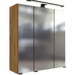 MalvoBadezimmer : Wandschränke, Spiegelschrank, Waschbeckenunterschrank, Säulenschrank, Regal - Eiche