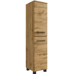 Held MalvoBadezimmer : Wandschränke, Spiegelschrank, Waschtischschrank, Säulenschränke - Eiche