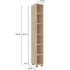 Held MalvoBadezimmer : Wandschränke, Spiegelschrank, Waschtischschrank, Säulenschrank, Regal - Eiche