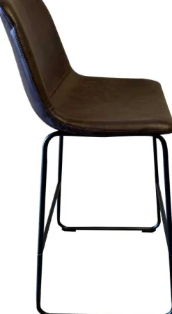 Rousseau Mancia PU Dunkel Barhocker - Vintage PU Polsterung | 99x48x56 cm