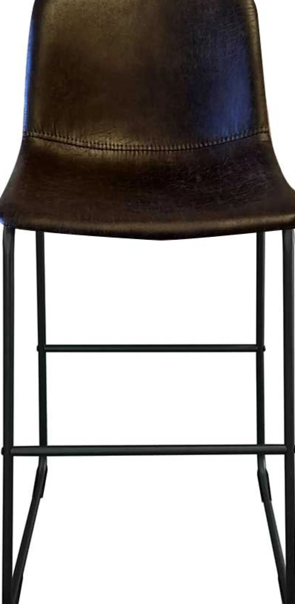Rousseau Mancia PU Dunkel Barhocker - Vintage PU Polsterung | 99x48x56 cm