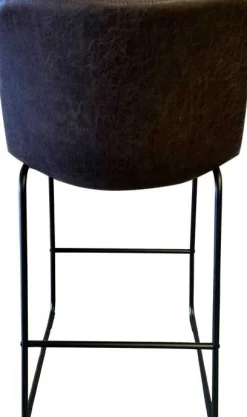 Rousseau Mancia PU Dunkel Barhocker - Vintage PU Polsterung | 99x48x56 cm