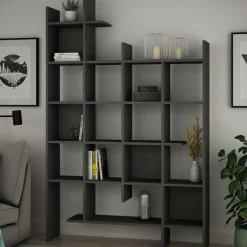 Manco Bücherregal | 100 % MELAMIN | Anthrazit