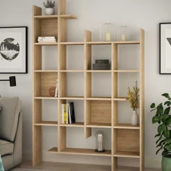 Manco Bücherregal | 100 % MELAMIN | Eiche