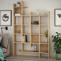 Manco Bücherregal | 100 % MELAMIN | Eiche