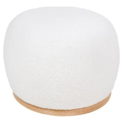 House Nordic Manhattan Grau Bouclé Hocker - 54,5x88,5x36 cm