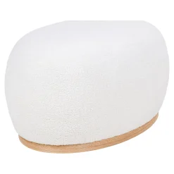 House Nordic Manhattan Grau Bouclé Hocker - 54,5x88,5x36 cm