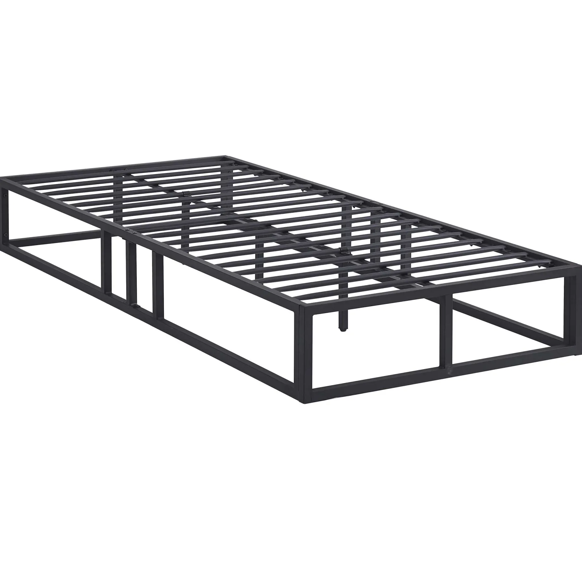 Marek Metall-Bettgestell - 90x200cm - mattschwarz