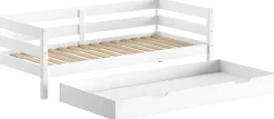 Margrit Weißes Kajuitbett (90 x 200 cm) Rollbett - Belgisches Design