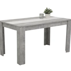 Hela Marije Esstisch 140x80cm- Beton//Schwarz