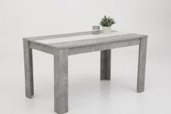 Hela Marije Esstisch 140x80cm- Beton//Schwarz