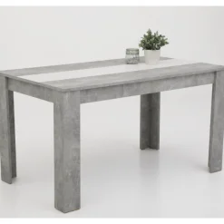 Hela Marije Esstisch 140x80cm- Beton//Schwarz