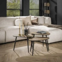 Emob MariolaCouchtisch-Set -Antike
