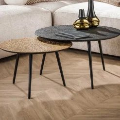 Emob MariolaCouchtisch-Set -metallic/