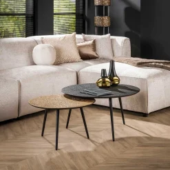 Emob MariolaCouchtisch-Set -metallic/