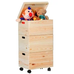 Kinder Galico Maxine Holzlagerschrank mit Rädern
