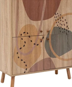 Mehrzweckschrank Multilux - 100% MELAMINE - Mehrfarbig - 95 x 111 x 36 cm