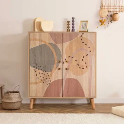 Mehrzweckschrank Multilux - 100% MELAMINE - Mehrfarbig - 95 x 111 x 36 cm