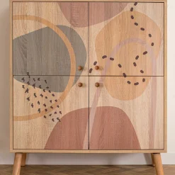 Mehrzweckschrank Multilux - 100% MELAMINE - Mehrfarbig - 95 x 111 x 36 cm