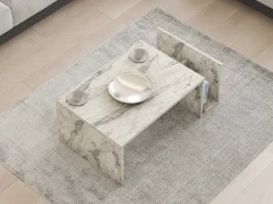 Emob Memo Couchtisch | 100 % MELAMIN | Freesia-Marmor