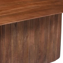 Rousseau Miguel Oval Esstisch 230cm Hell | Massivholz Mango Struktur und Platte