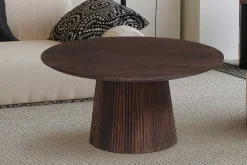 Rousseau Miguel Runder Couchtisch 80cm Dunkel