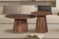 Rousseau Miguel Runder Couchtisch 80cm Hell