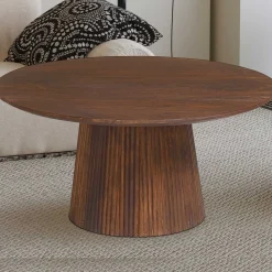 Rousseau Miguel Runder Couchtisch 80cm Hell