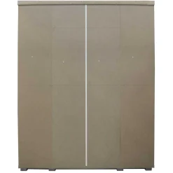 Mike 4-türiger Kleiderschrank: Weiß | 183x160x52cm