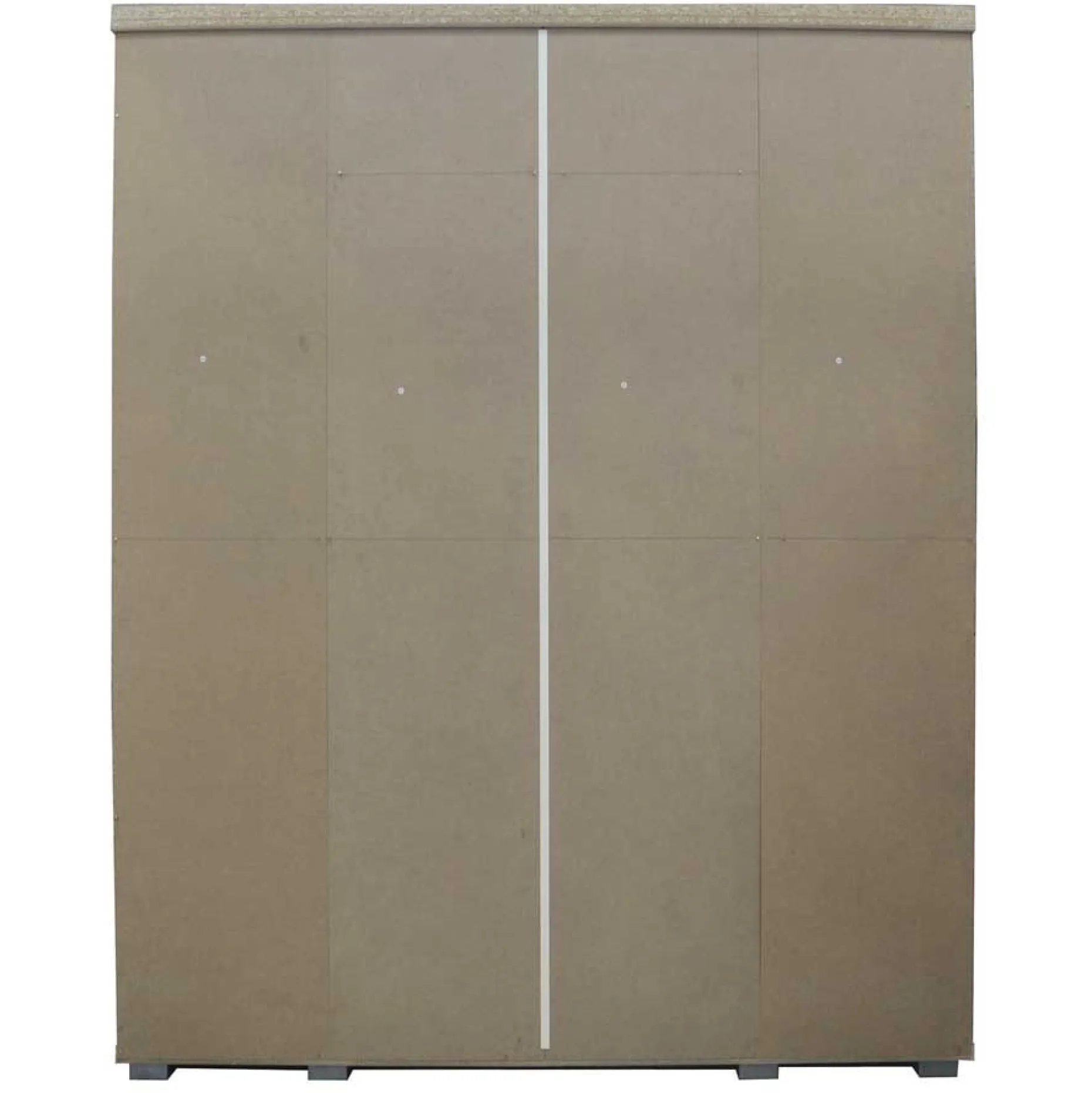 Mike 4-türiger Kleiderschrank: Weiß | 183x160x52cm