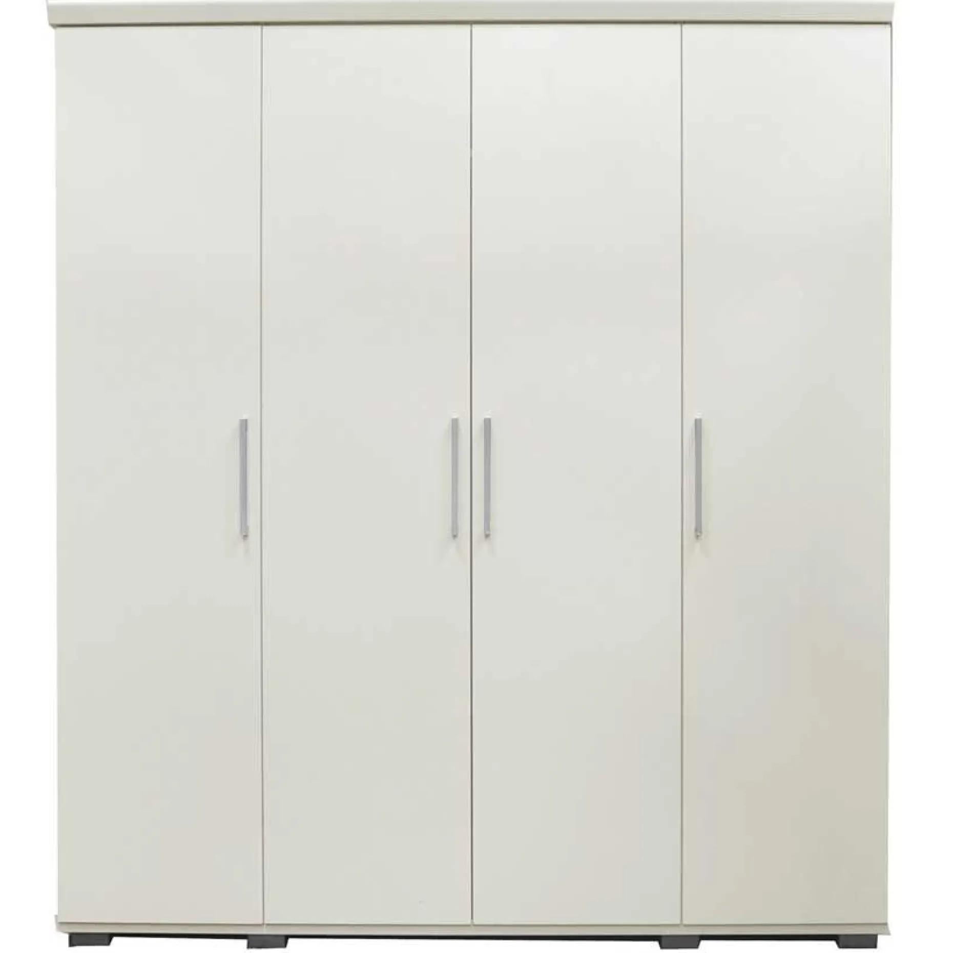 Mike 4-türiger Kleiderschrank: Weiß | 183x160x52cm