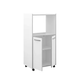 Mikrowellenschrank Easy 60cm, 2 Türen - weiß/grau