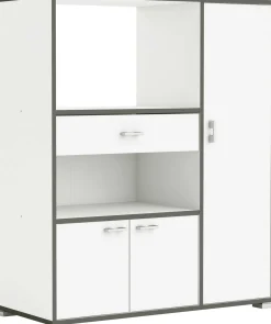 Mikrowellenschrank Zira mattweiß