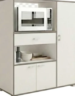 Mikrowellenschrank Zira mattweiß