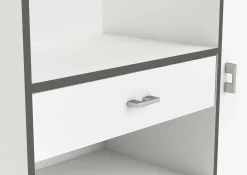 Mikrowellenschrank Zira mattweiß
