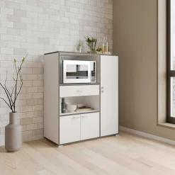 Mikrowellenschrank Zira mattweiß