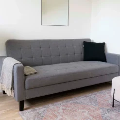 House Nordic Milton Schlafsofa - 204x85x81cm - mit Stauraum -