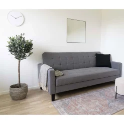 House Nordic Milton Schlafsofa - 204x85x81cm - mit Stauraum -
