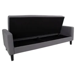 House Nordic Milton Schlafsofa - 204x85x81cm - mit Stauraum -