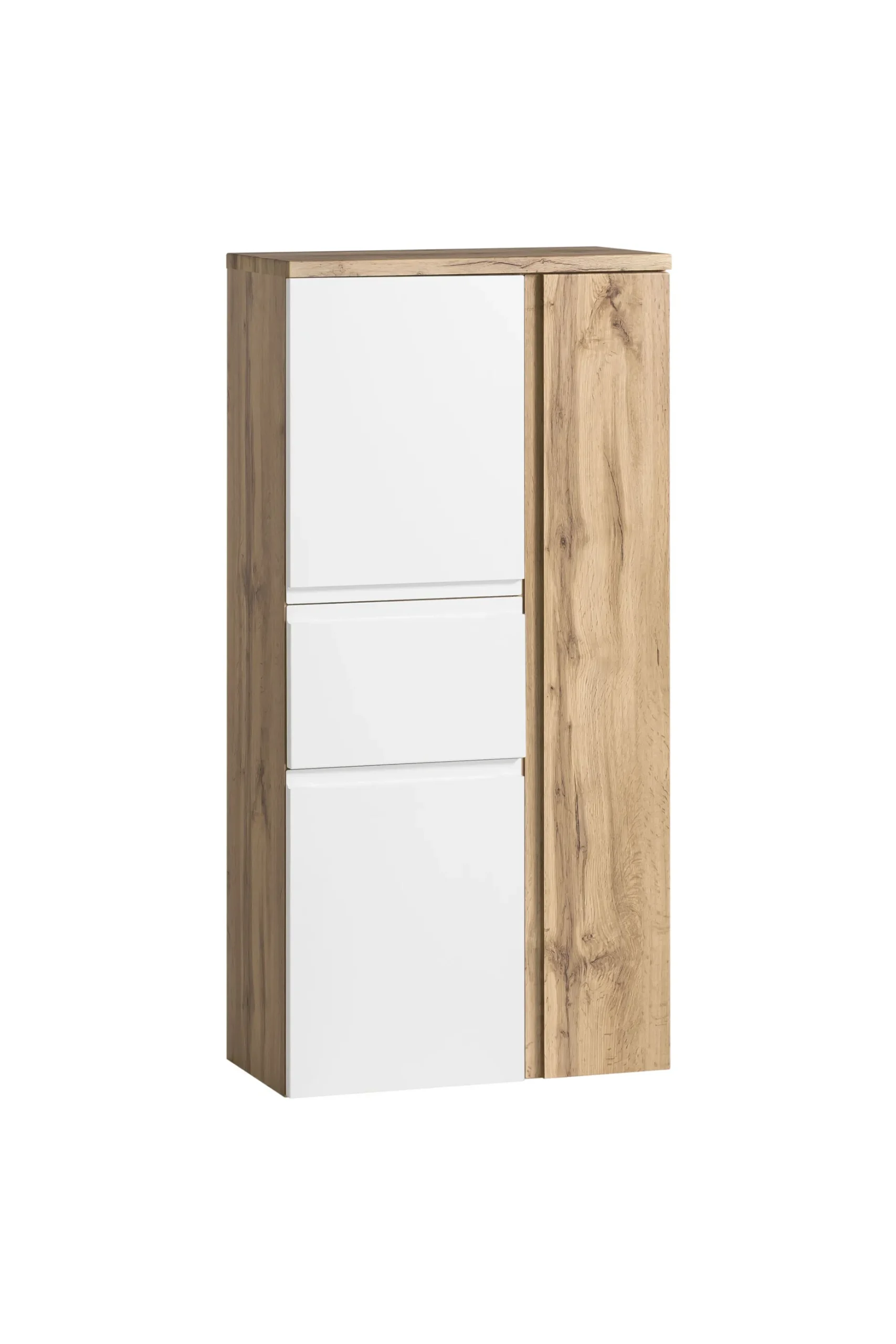 Mittelgroßer Aufbewahrungsschrank Varese | 65 x 35 x 130 cm | Weiß