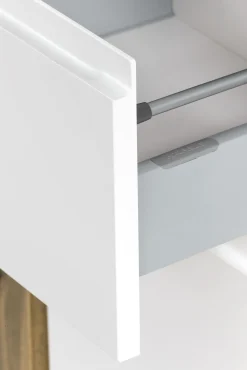 Mittelgroßer Aufbewahrungsschrank Varese | 65 x 35 x 130 cm | Weiß