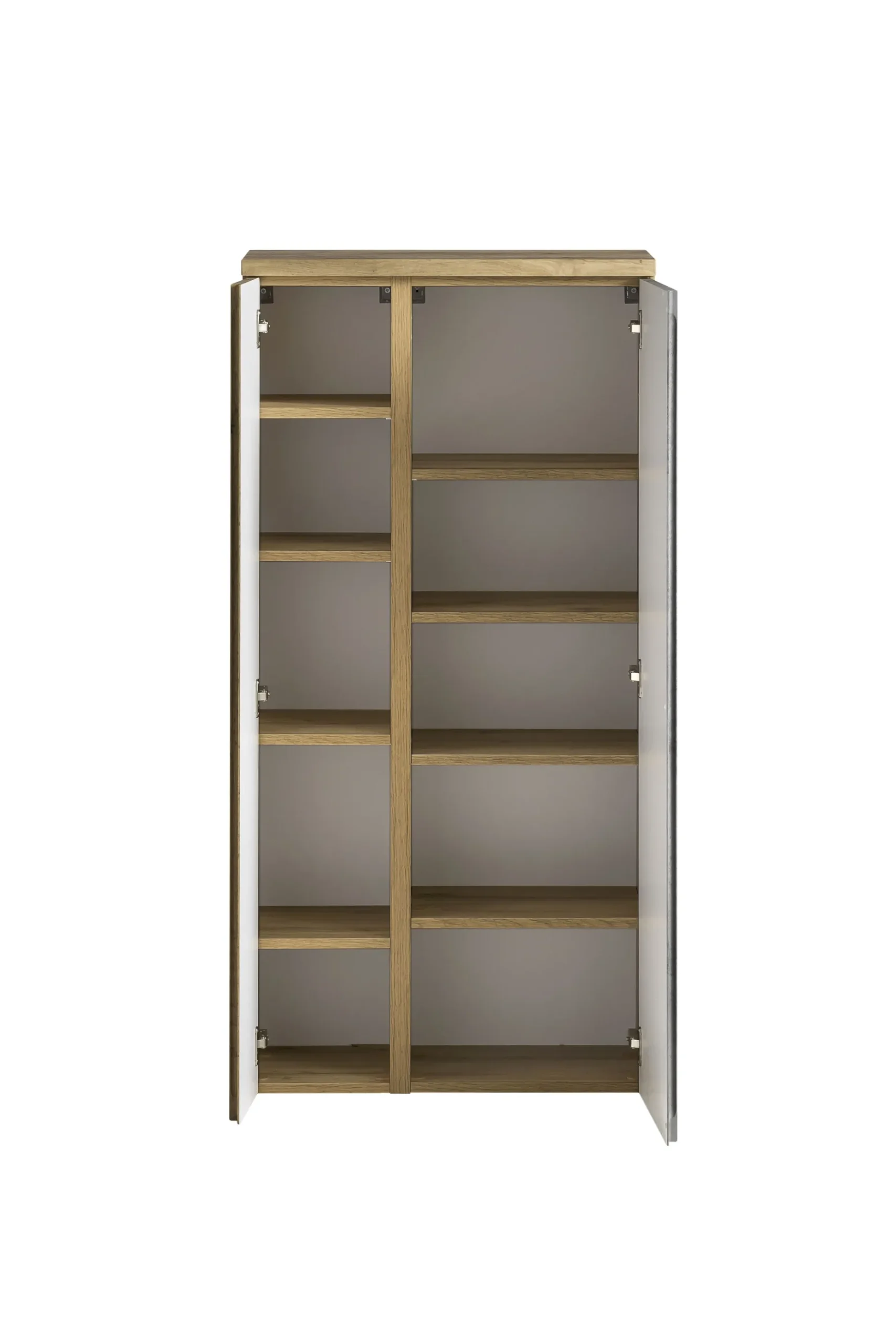Mittelgroßer Aufbewahrungsschrank Varese | 65 x 35 x 130 cm | Betonfarbenes Design