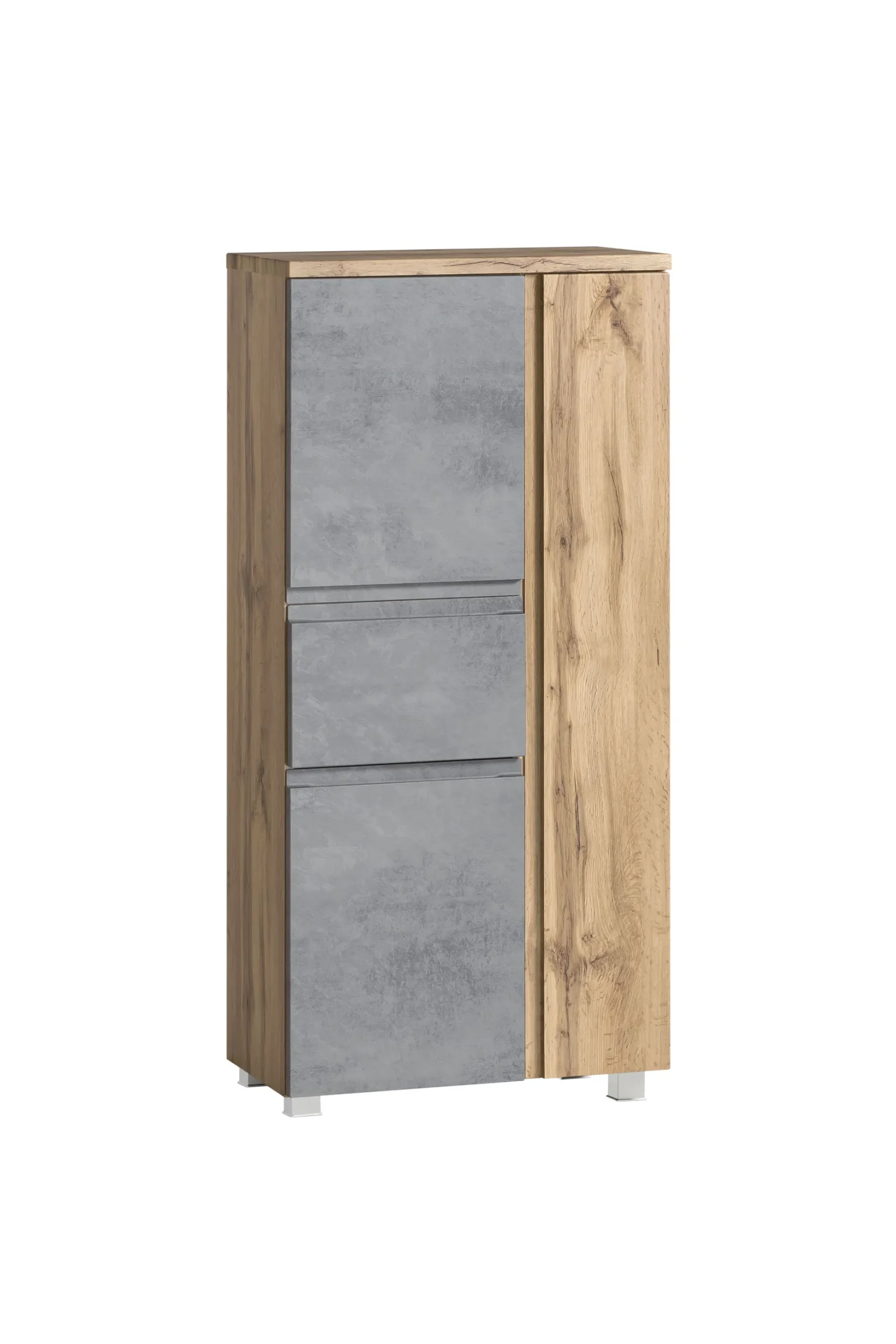Mittelgroßer Aufbewahrungsschrank Varese | 65 x 35 x 130 cm | Farbe Beton