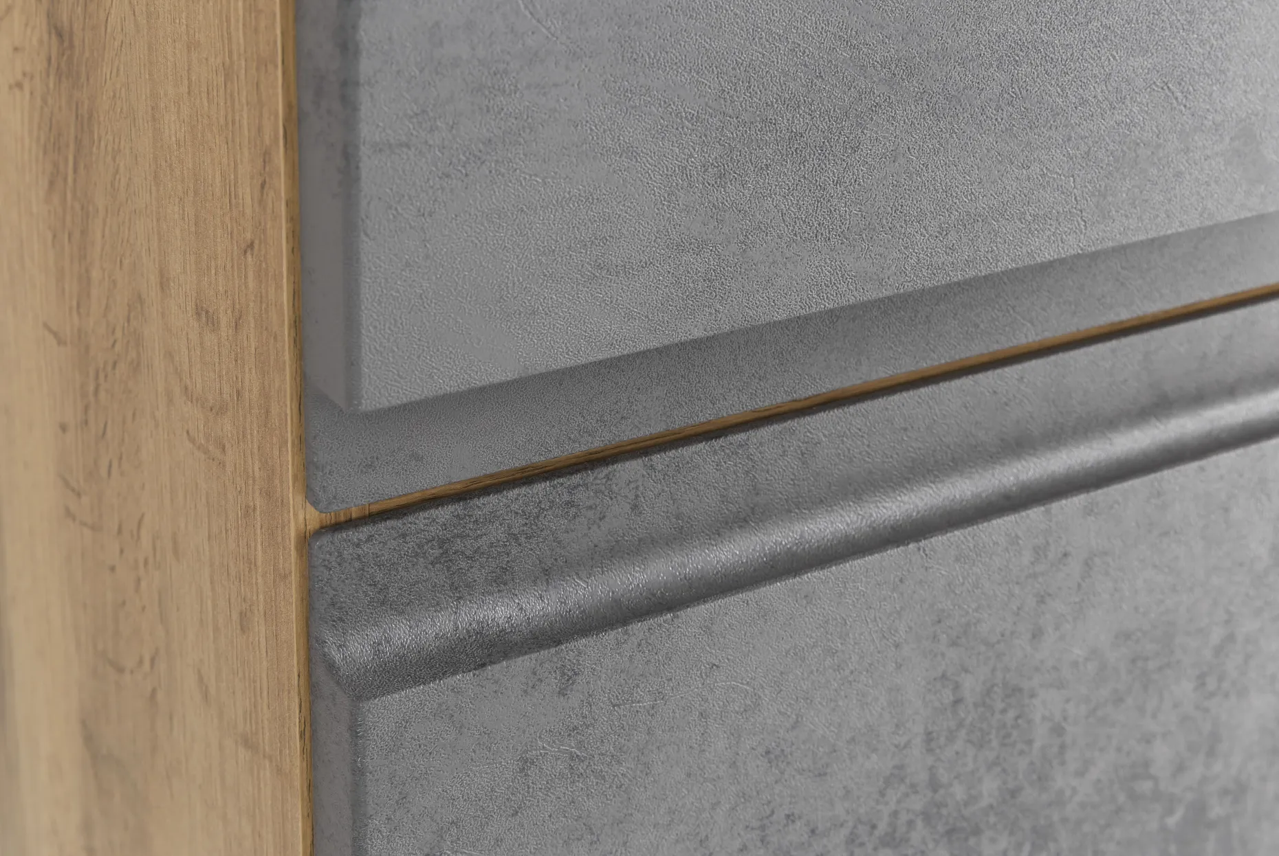 Mittelgroßer Aufbewahrungsschrank Varese | 65 x 35 x 130 cm | Farbe Beton