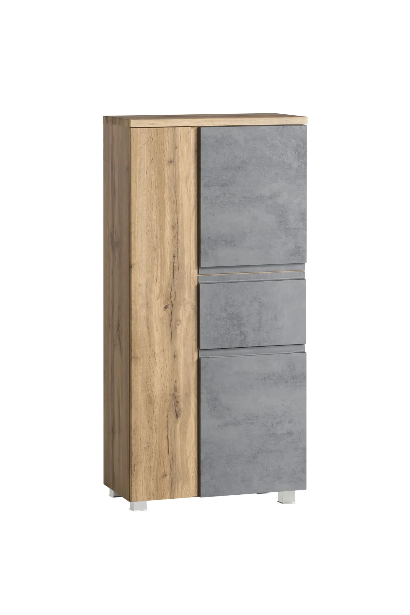 Mittelgroßer Aufbewahrungsschrank Varese | 65 x 35 x 130 cm | Farbe Beton