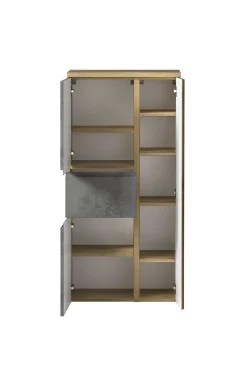 Mittelgroßer Aufbewahrungsschrank Varese | 65 x 35 x 130 cm | Farbe Beton