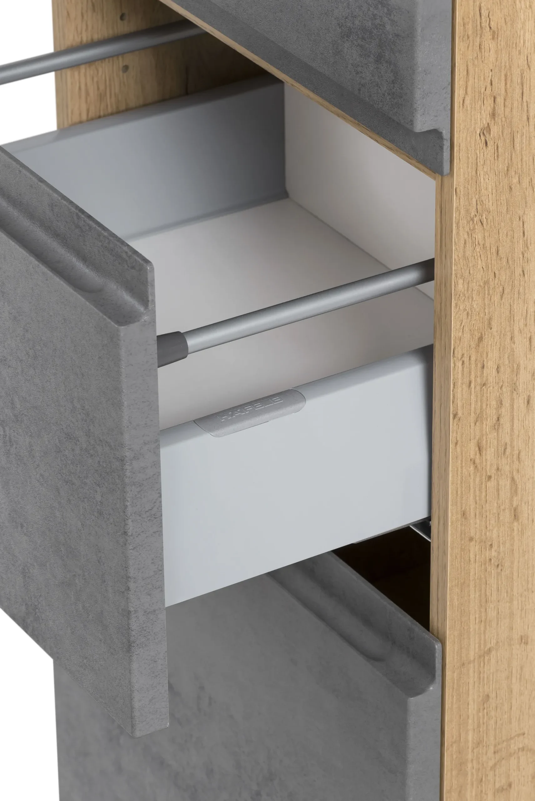 Mittelgroßer Aufbewahrungsschrank Varese | 65 x 35 x 130 cm | Farbe Beton